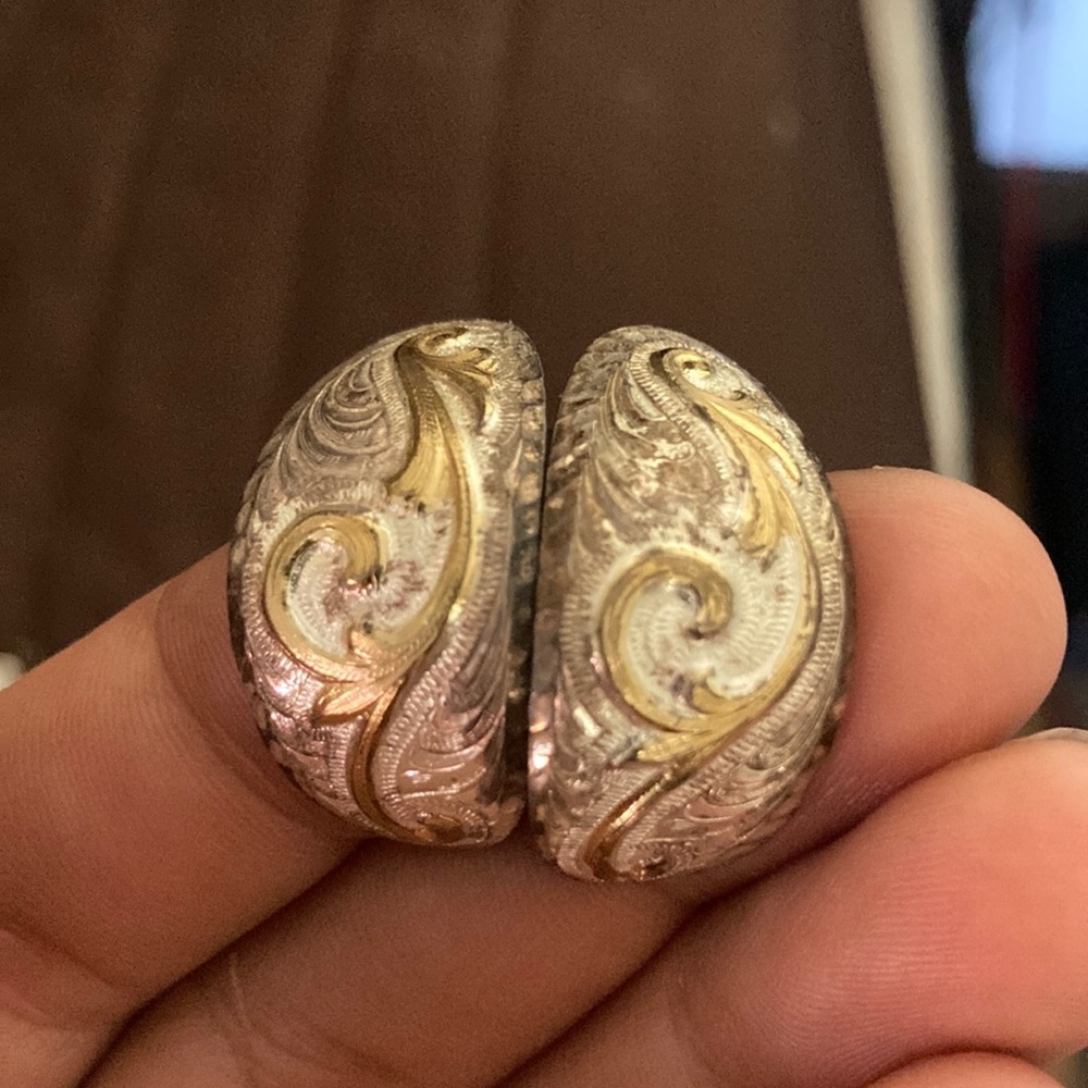 Used earrings.  Backs not included